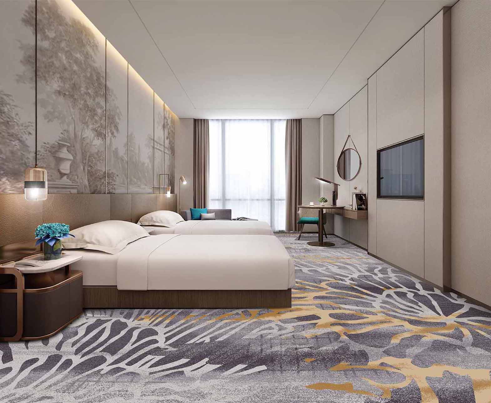 賓館酒店尼龍印花地毯